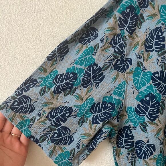 WEATHERPROOF VINTAGE Mens Blue Short Sleeve Button Down Shirt XL - Picture 5 of 7